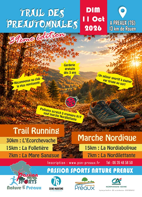 Trail des Préautomnales à Préaux