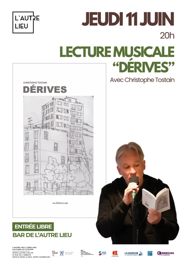 Lecture musicale "Dérives" avec Christophe Tostain