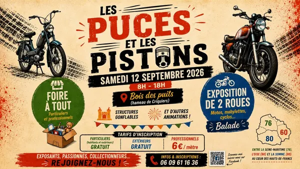 Les puces et les pistons à Criquiers