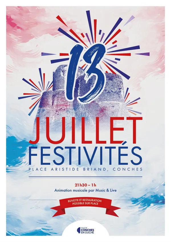 Festivités du 13 juillet à Conches-en-Ouche