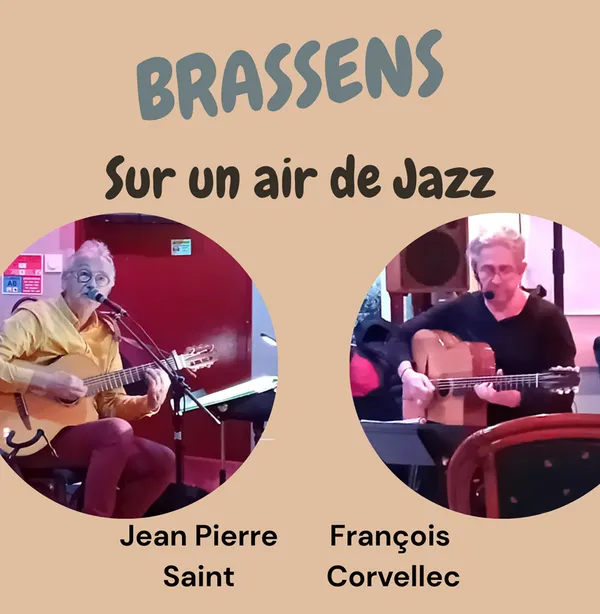 Apéro-concert, marché du terroir : Jean-Pierre Saint & François Corvellec