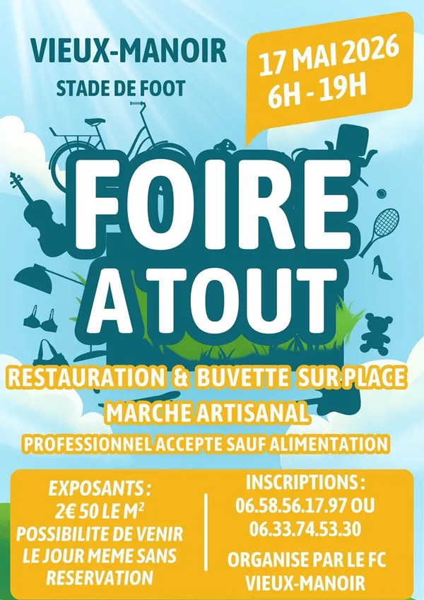 23ème Foire à tout et Marché artisanal de Vieux-Manoir