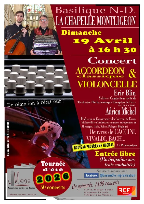 Concert - Accordéon classique et violoncelle