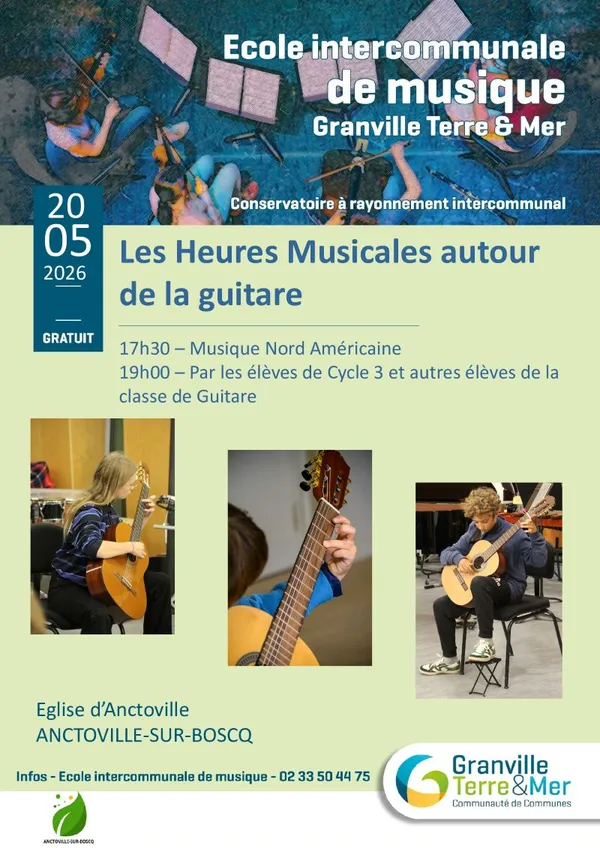 Concert guitare classique - Ecole de musique