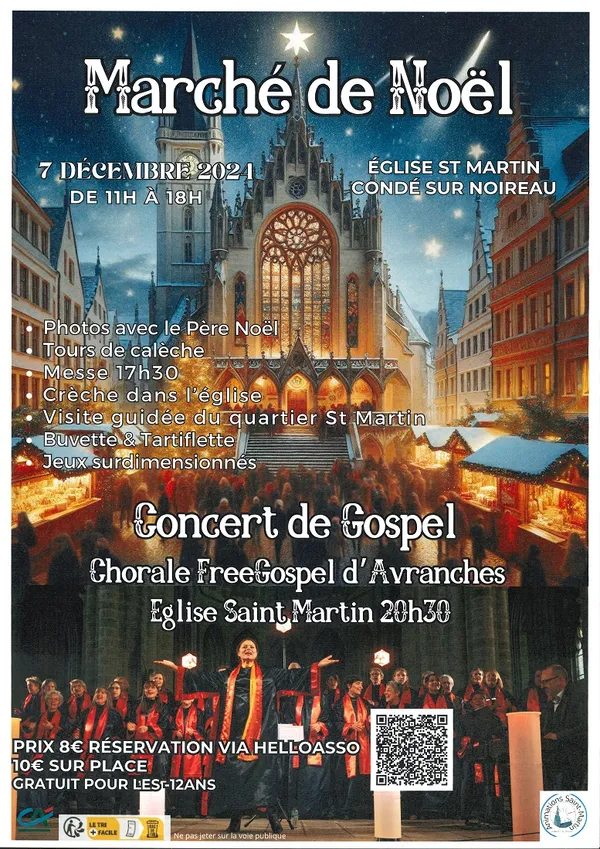 Concert de la chorale "Free Gospel" à l'église Saint Martin de Condé-sur-Noireau.