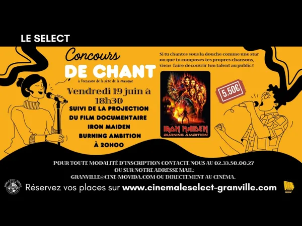 Fête de la musique : concours de chant et documentaire sur Iron Maiden