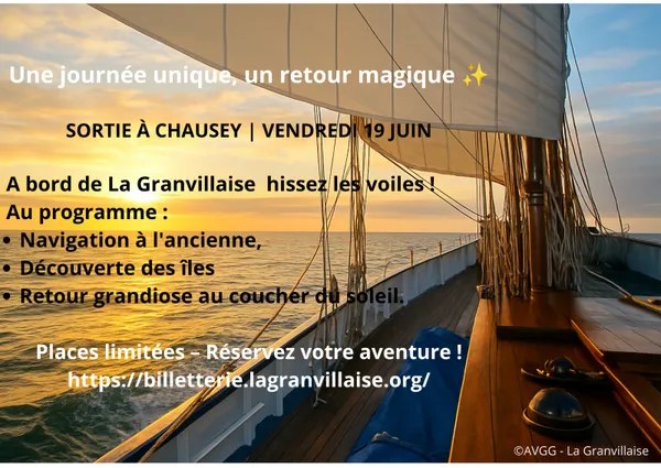 Navigation traditionnelle à la voile au coucher du soleil