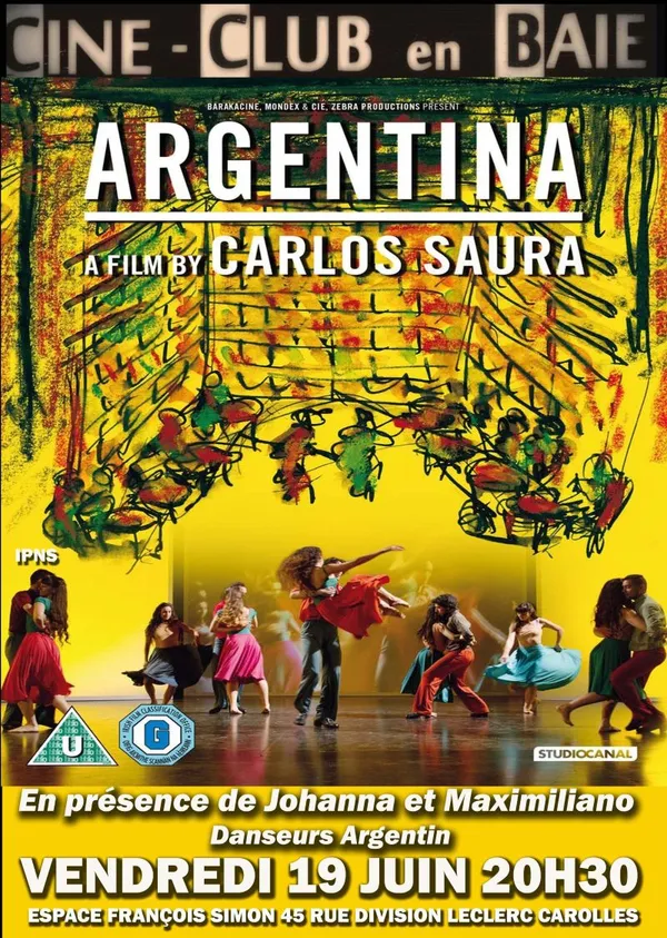 Ciné-club en baie diffuse "Argentina " Film de Carlos Saura