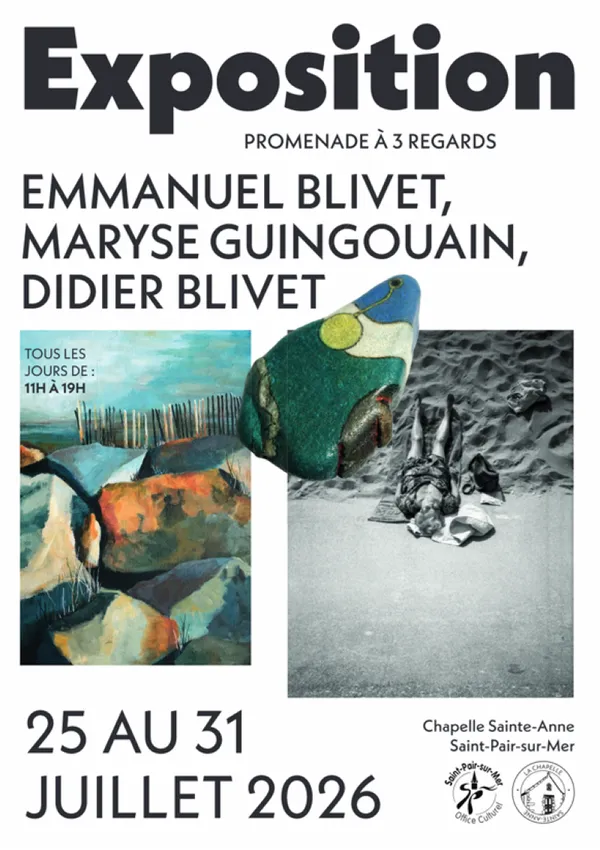 Exposition de Maryse Guingouain, Emmanuel Blivet et Didier Blivet