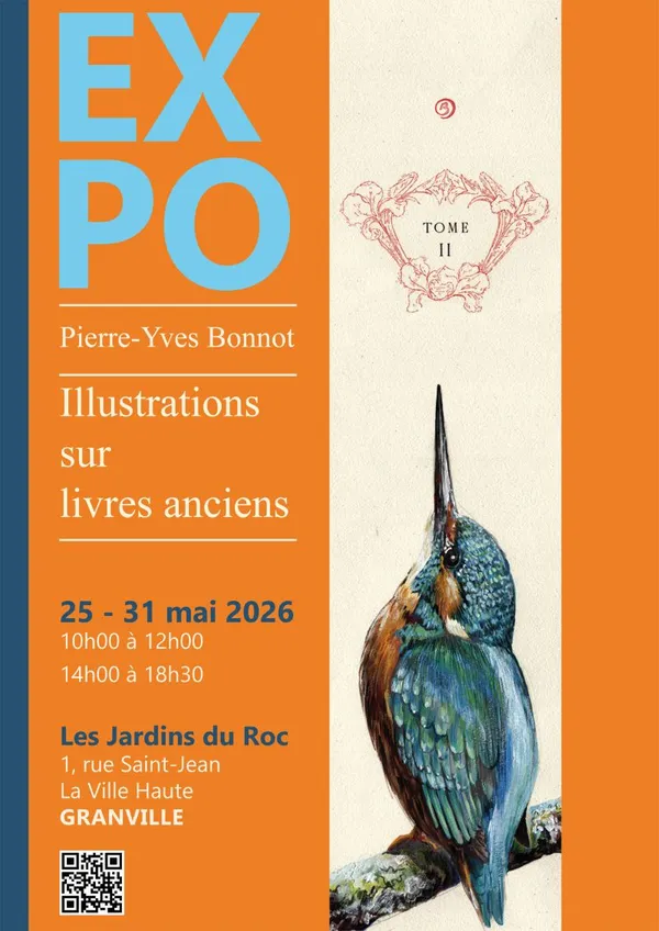 Exposition d'illustrations à la gouache sur papiers anciens