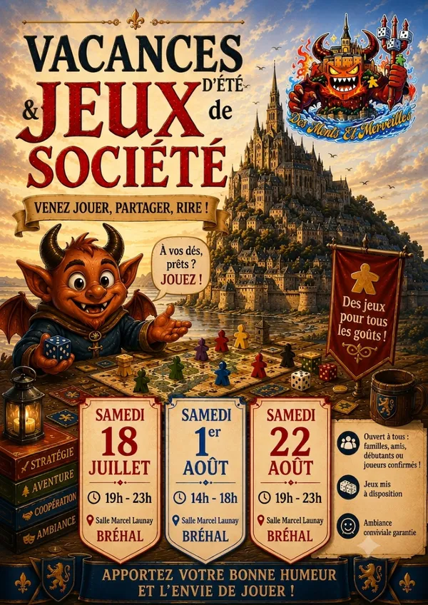 Vacances d'été et jeux de société