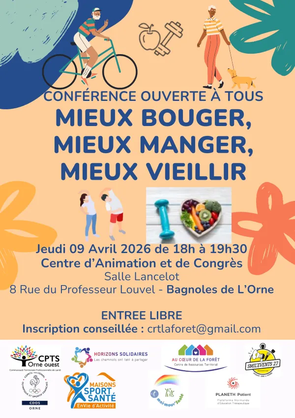Conférence : «Mieux bouger, mieux manger, mieux vieillir"