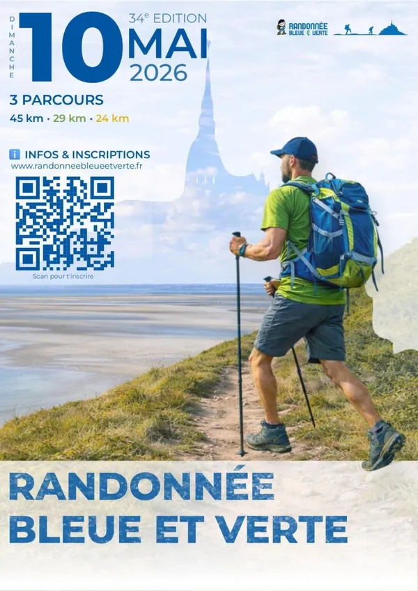 Randonnée bleue et verte