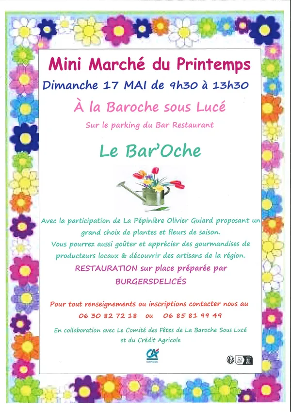 Mini marché de Printemps à la Baroche sous Lucé