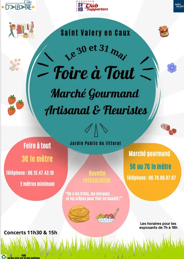 Marché des producteurs, gourmands et artisanaux - Grande foire à tout