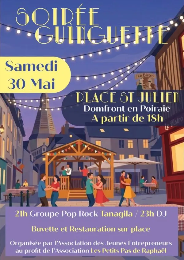 Soirée guinguette  en faveur de l'association "les petits pas de Raphaël"