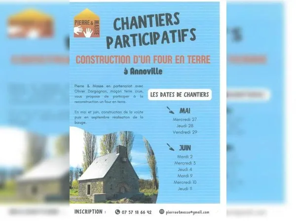 Chantier participatif : Construction d'un four en terre