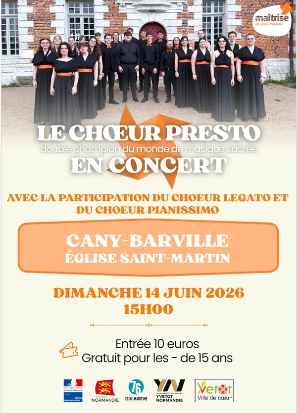 Le choeur presto en concert