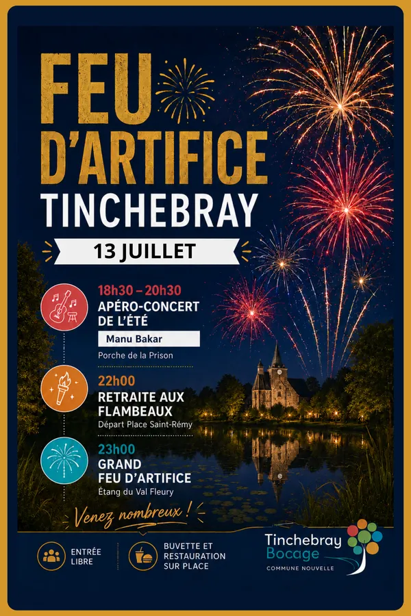 Fête nationale : feu d'artifice Tinchebray