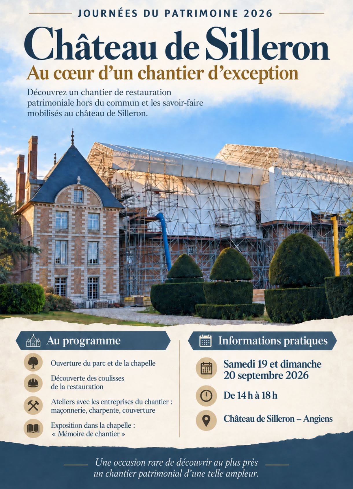Chanteau de Silleron, un chantier de restauration