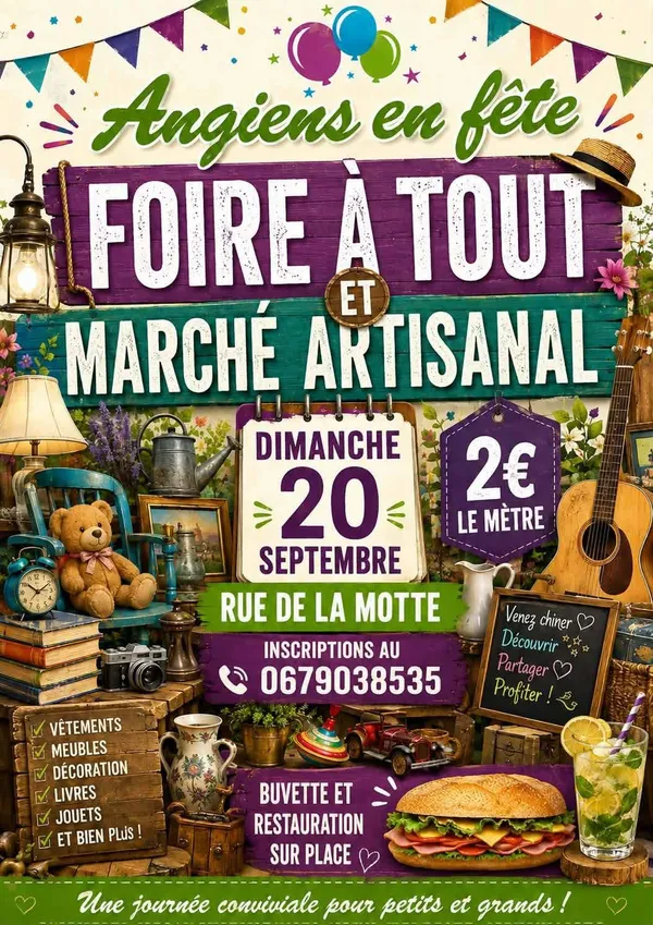 Annulé- Foire à tout et marché artisanal