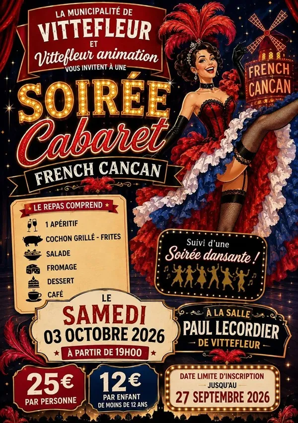 Soirée cabaret French Cancan