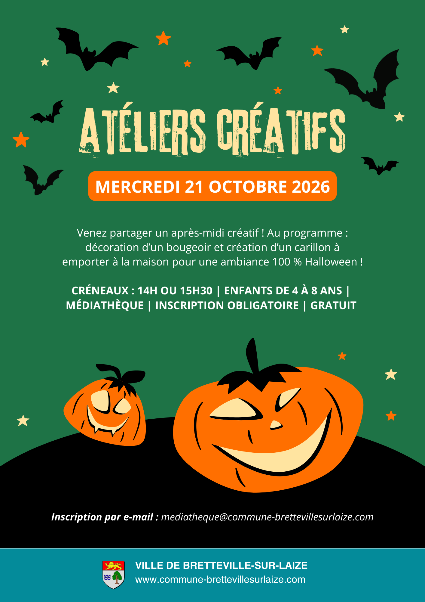 Ateliers créatifs d'Halloween