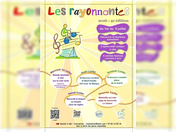 Les Rayonnantes : boucle à vélo, visites et concerts