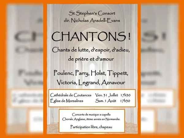 Concert : St Stephen Consort "Chantons !"