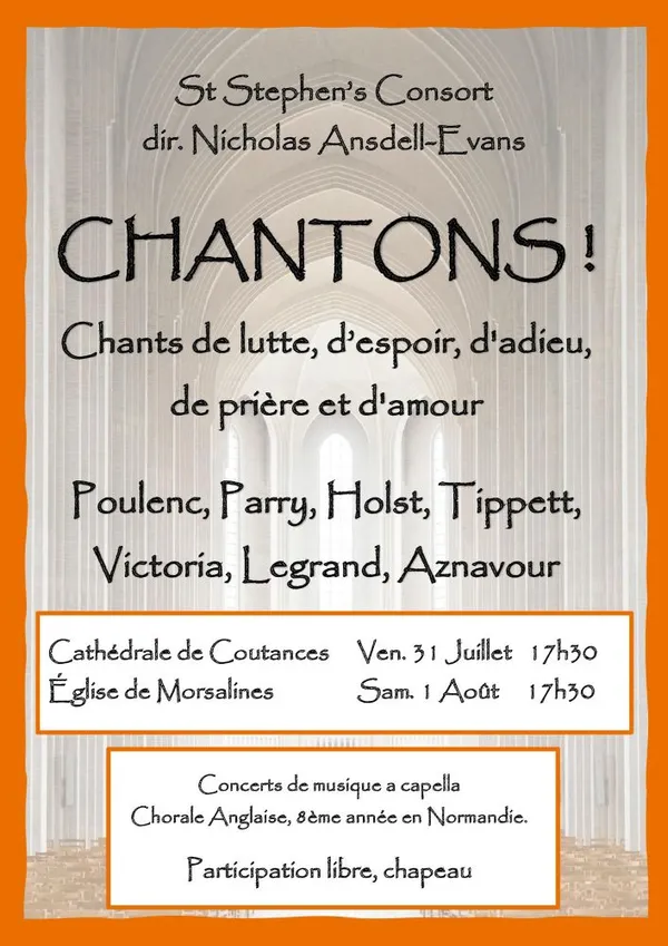 Concerts de musique a capella