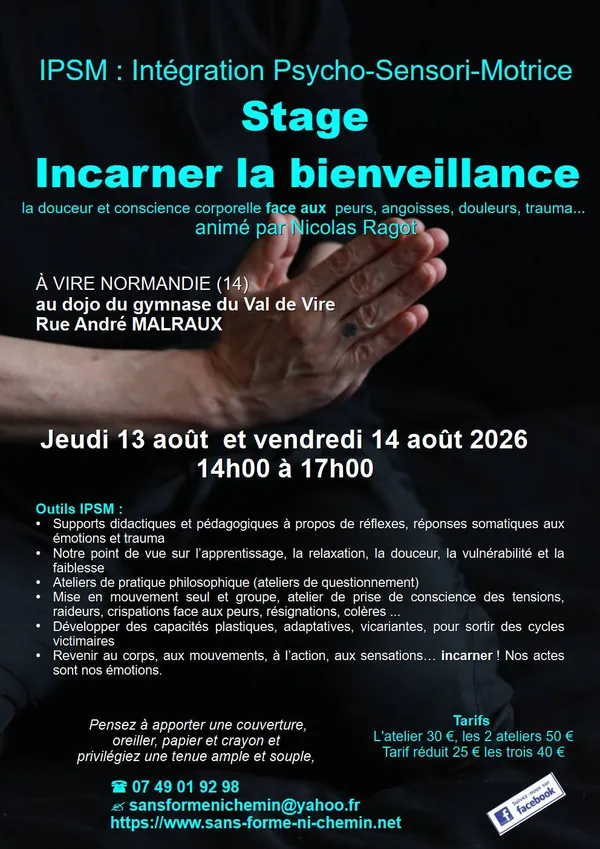 Stage incarner la bienveillance à Vire Normandie