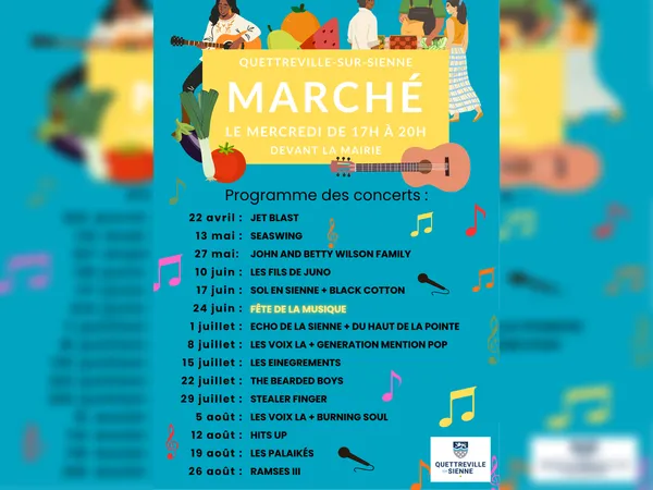 Concert au marché : Les Voix-Là + Burning Soul