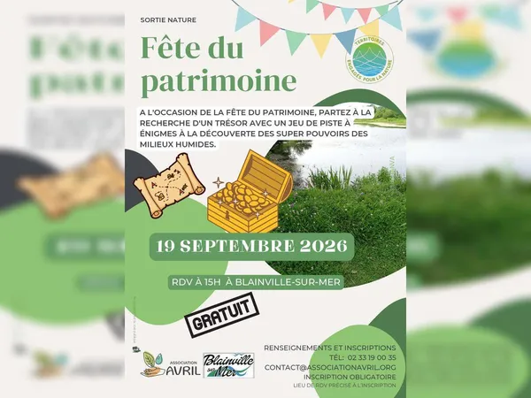 Journées Européennes du Patrimoine > Sortie nature à la recherche d’un trésor dans les milieux humides