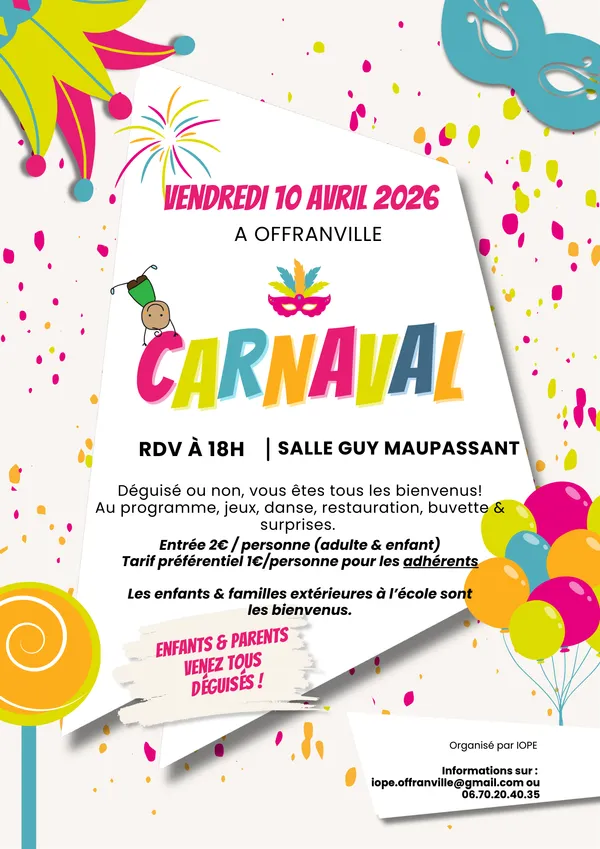 [Animation Enfants] Carnaval de IOPE