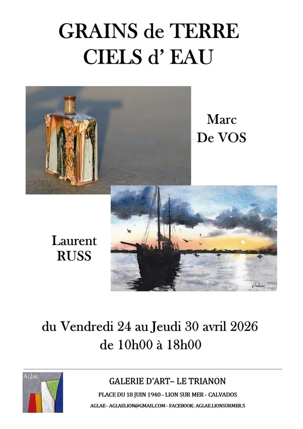 AGLAE Les Amis de la Galerie le Trianon Arts et Essais présente Marc DE Vos ,Laurent Russ