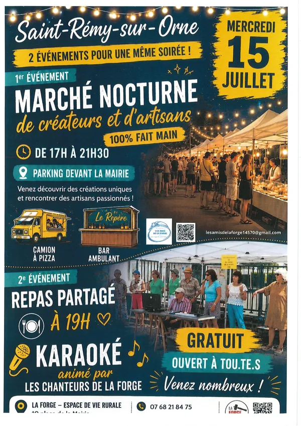 Marché nocturne et soirée karaoké