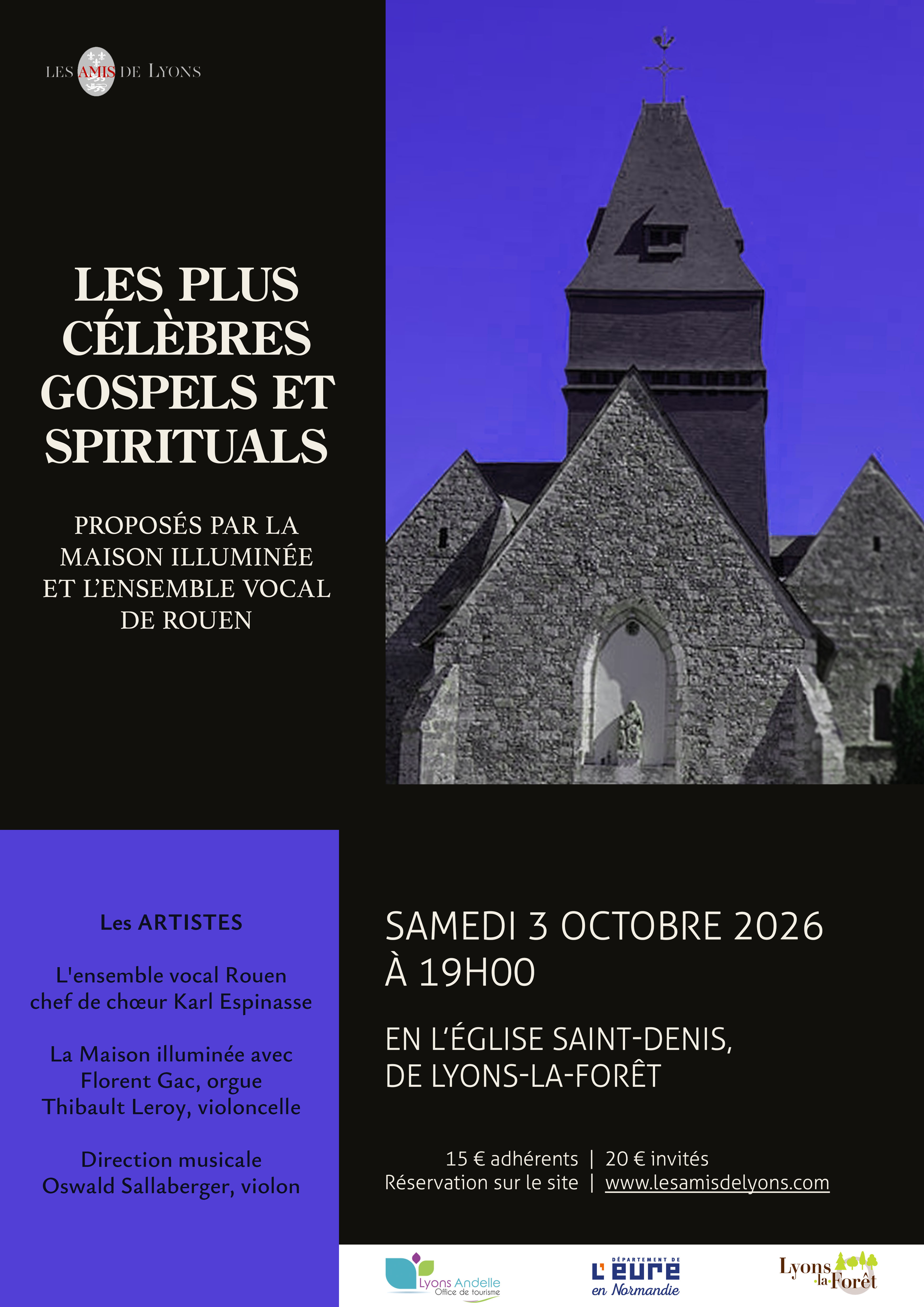 Concert : Les plus célèbres Gospels et Spirituals
