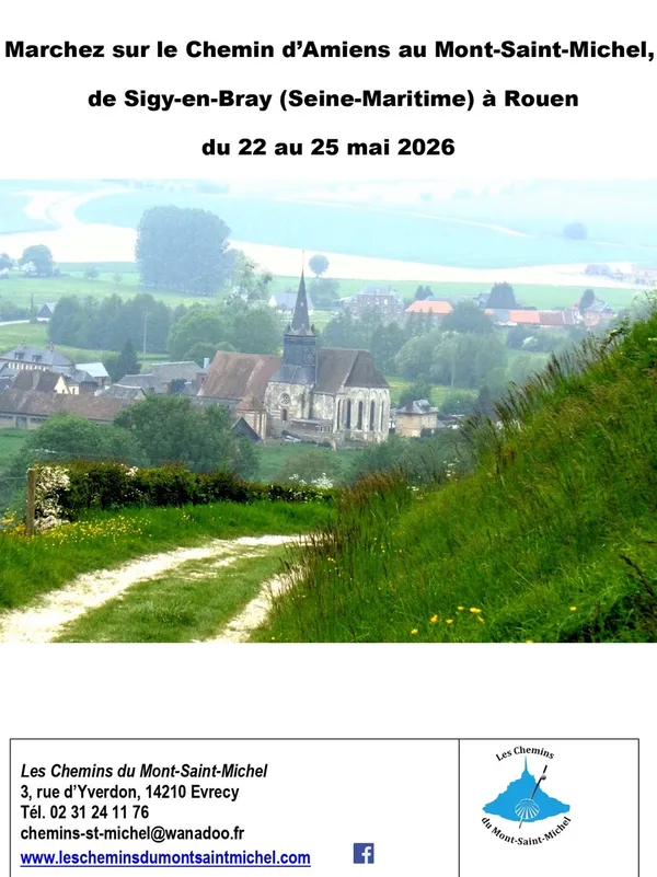 Marchez sur le Chemin d’Amiens, de Sigy-en-Bray à Rouen