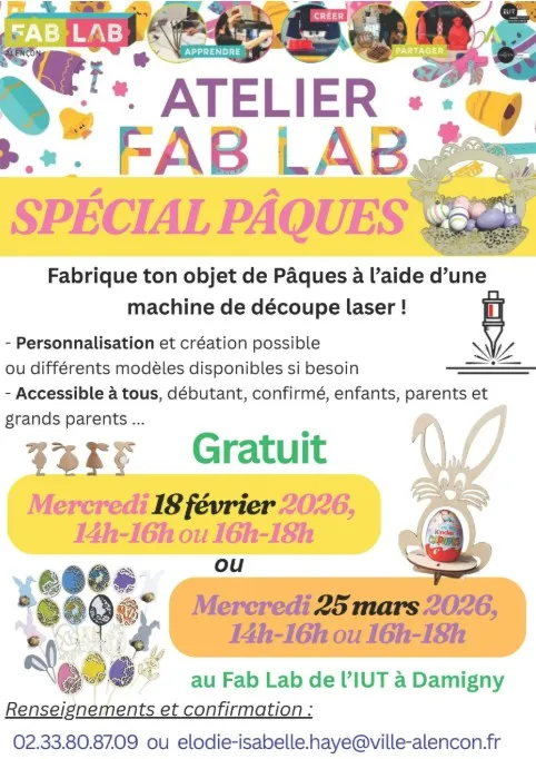 Fab Lab : ateliers créatifs spécial Pâques