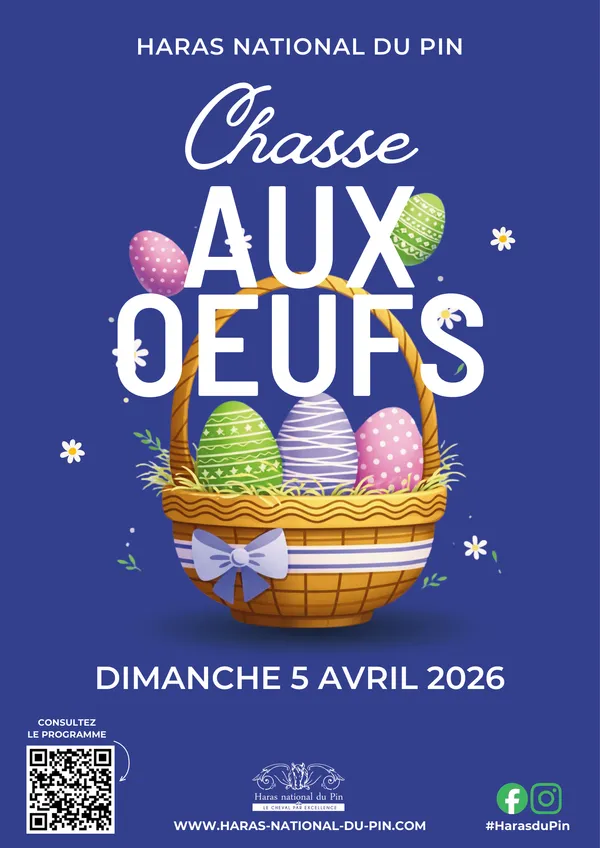 Chasse aux oeufs au Haras national du Pin