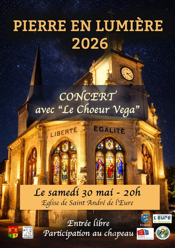 Concert du Choeur Vega à Saint-André-De-L'Eure