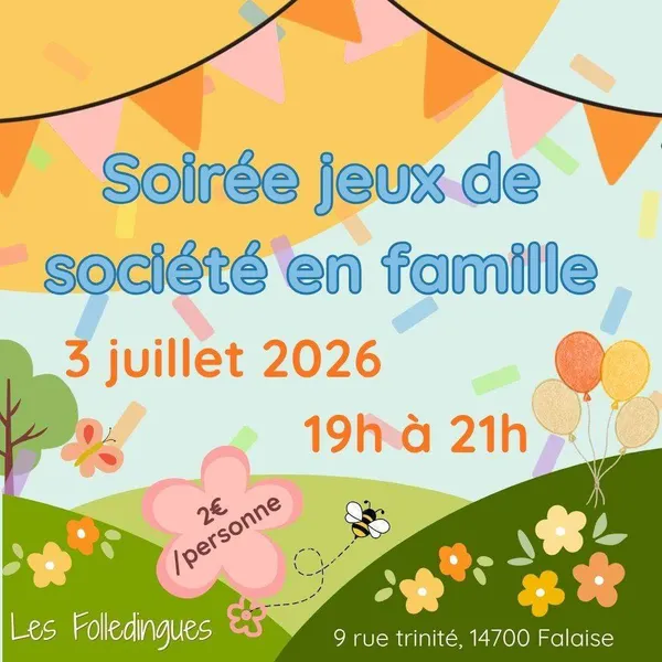 Soirée jeux de société en famille