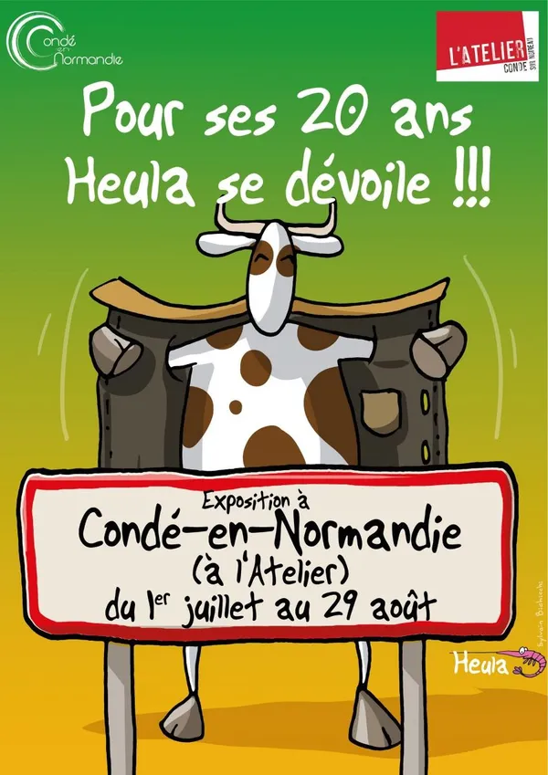 Exposition "Pour ses 20 ans, Heula se dévoile " à l'Atelier-Médiathèque de Condé-en-Normandie