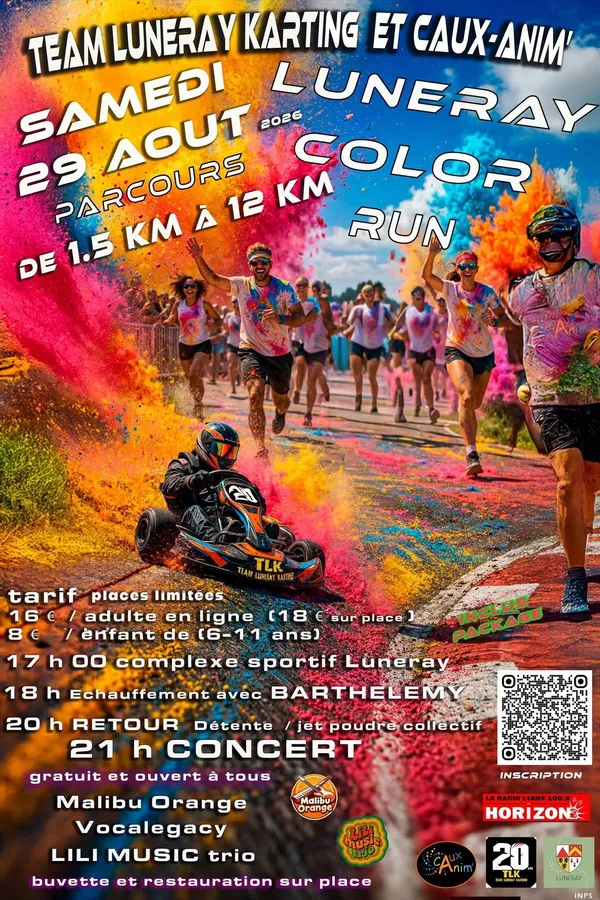 Luneray Color Run et concerts
