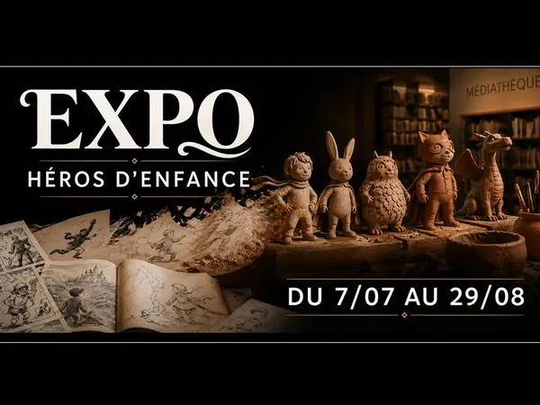 Exposition Héros d’enfance, du papier à la matière
