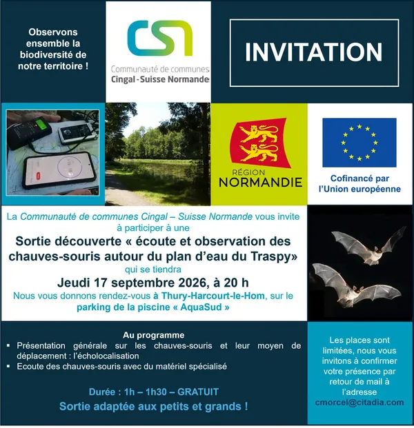 À la découverte des chauves-souris autour du plan d’eau du Traspy