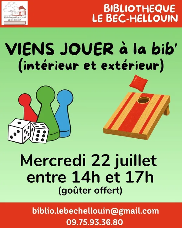 Jeux à la bibliotheque