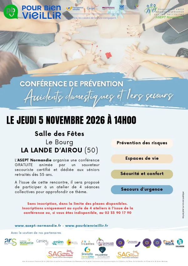 Conférence "Prévention accidents domestiques et 1er secours"