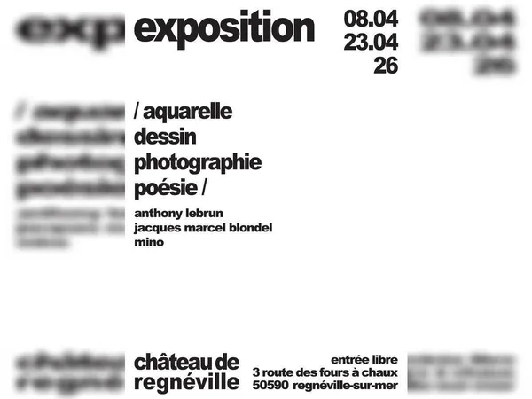 Exposition au Château de regnéville-Sur-Mer