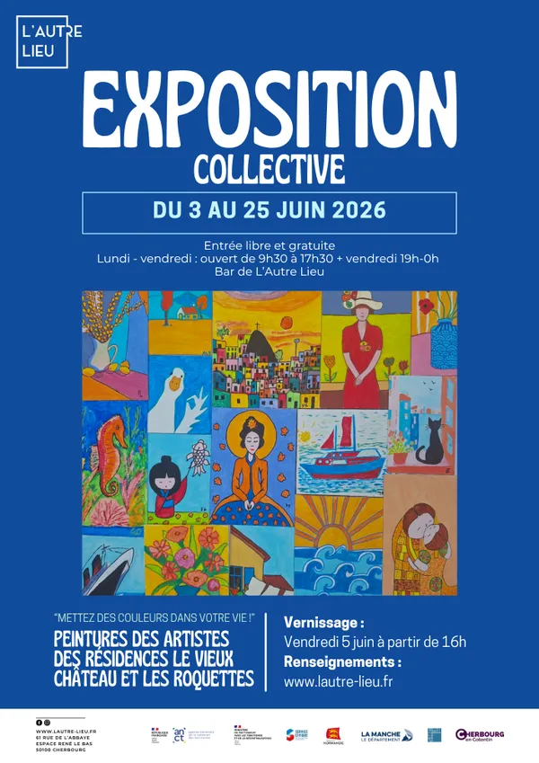 Exposition collectives - Artistes des résidences le Vieux Château et les Roquettes